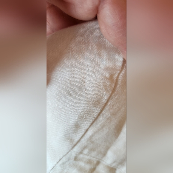 Nwt Chicos 1, Size 8, White Embellished Beaded Tunic with 3/4 Sleeves Pockets - Picture 12 of 14